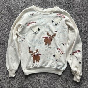 Caribe Sportswear Vintage Winter Sweater Size S/M